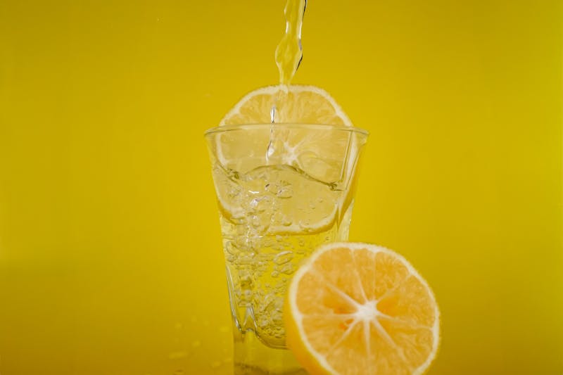 Craft lemonade fresh squeezed with ice